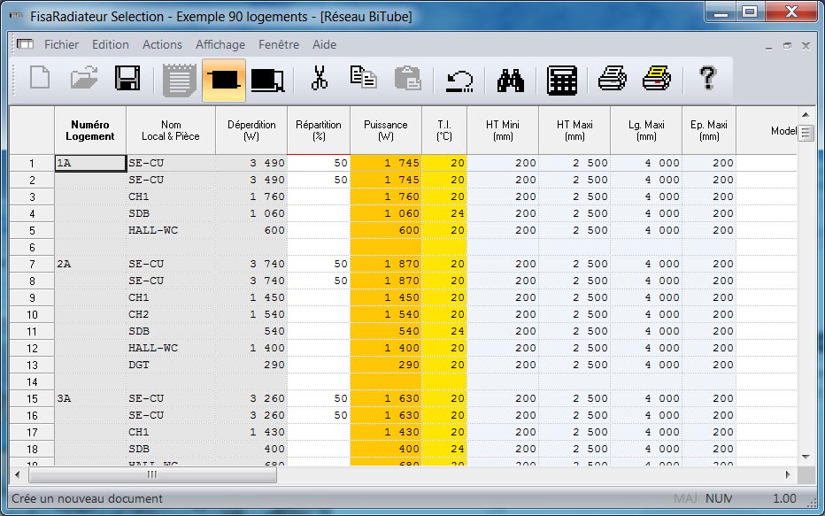 calculs réseau bitube